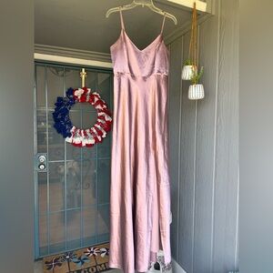 BIRDY GREY medium formal gown semi Mauve long dress 😍 size M